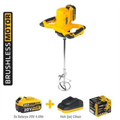 SGS5440 Akülü Karıştırıcı Mixer 20 V 2x4.0 AH (Kömürsüz Motor)