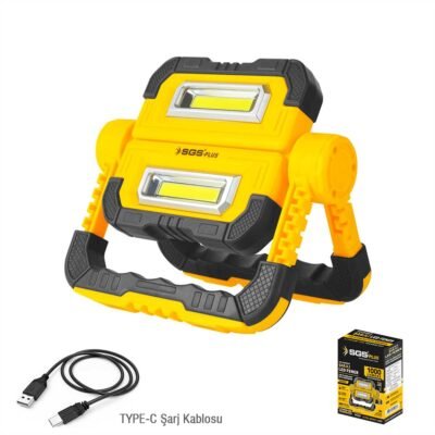 SGS5057 Şarjlı LED Çalışma Lambası-Power Bank 1000 Lümen 3.7 Volt/ 5000 MAH