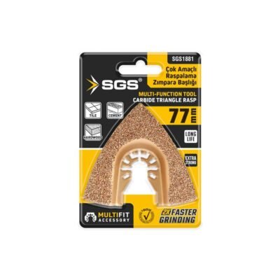 SGS1881 Multi-Tools Kesici ve Raspalama Zımpara Başlığı Karbür 77 MM