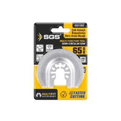 SGS1883 Multi-Tools Kesici ve Raspalama Derz Arası Temizleme Elmas 65 MM
