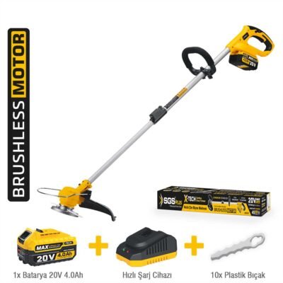 SGS5340 Akülü Çim Kenar Kesme 20 V 1x4.0 AH (Kömürsüz Motor)
