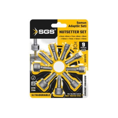 SGS1875 Somun Adaptörü Seti 9 Parça