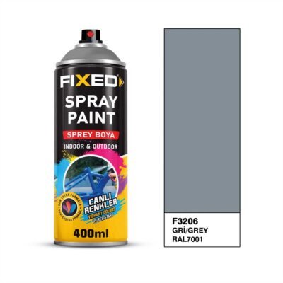 Fixed F3206 SGS Sprey Boya Akrilik - Gri (RAL7001) 320 GR 400 ML