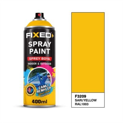 Fixed F3209 SGS Sprey Boya Akrilik - Taxi Sarı (RAL1003) 320 GR 400 ML