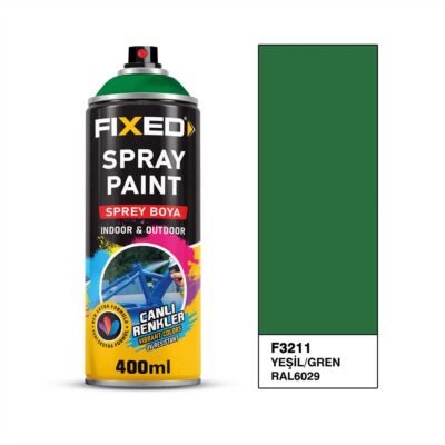 Fixed F3211 SGS Sprey Boya Akrilik - Yeşil (RAL6029) 320 GR 400 ML
