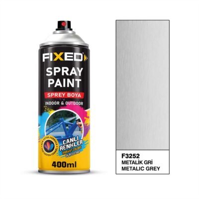 Fixed F3252 SGS Sprey Boya Akrilik - Metalik Gri 320 GR 400 ML