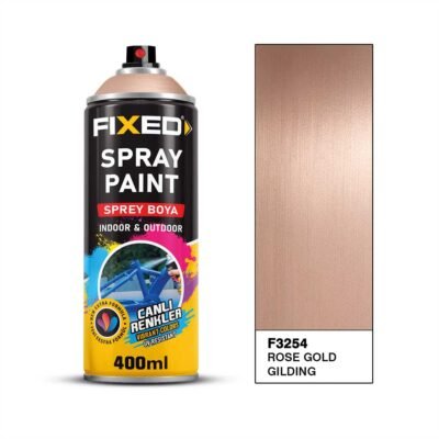 Fixed F3254 SGS Sprey Boya Akrilik - Rose Altın Yaldız Efekt 320 GR 400 ML