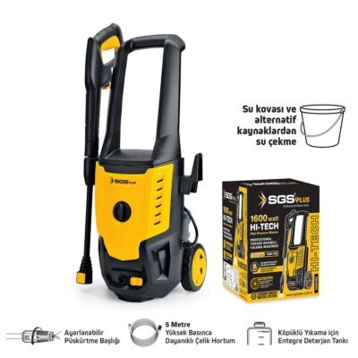 SGS5402 Yüksek Basınçlı Yıkama Makinası 1600 Watt 130 BAR