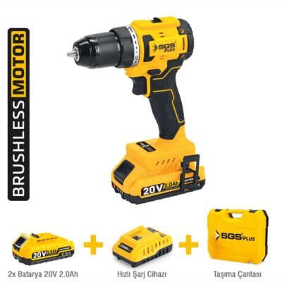 SGS5528 Akülü Vidalama Seti 45 NM 20 Volt 2x2.0 AH
