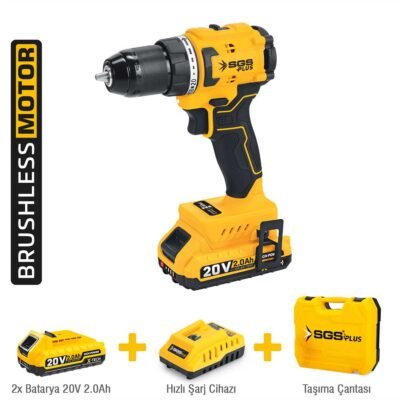 SGS5529 Akülü Vidalama Seti 60 NM 20 Volt 2x2.0 AH