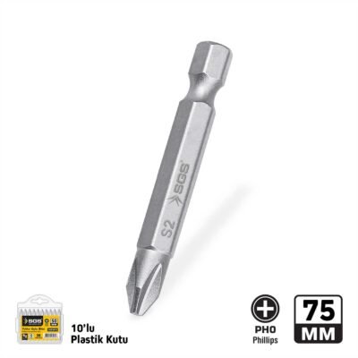 SGS3901 Yıldız Uçlu Bits S2 PH0X75 MM Sand-Pro Series