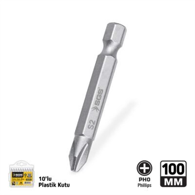 SGS3902 Yıldız Uçlu Bits S2 PH0X100 MM Sand-Pro Series