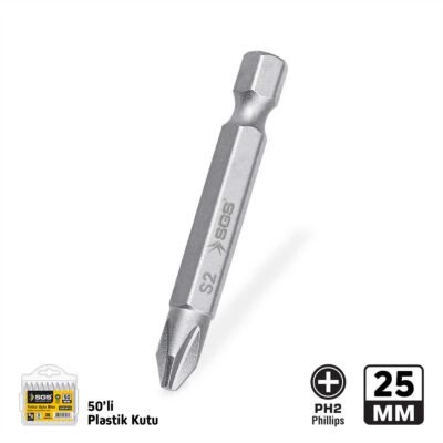 SGS3912 Yıldız Uçlu Bits S2 PH2X25 MM Sand-Pro Series