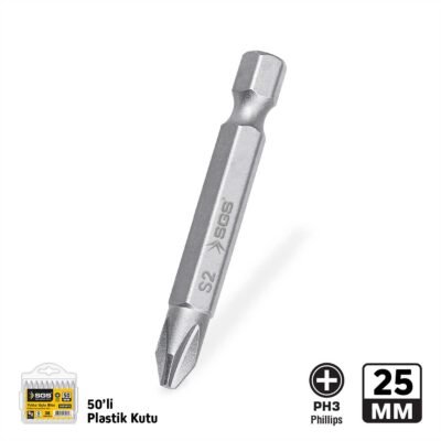 SGS3920 Yıldız Uçlu Bits S2 PH3X25 MM Sand-Pro Series