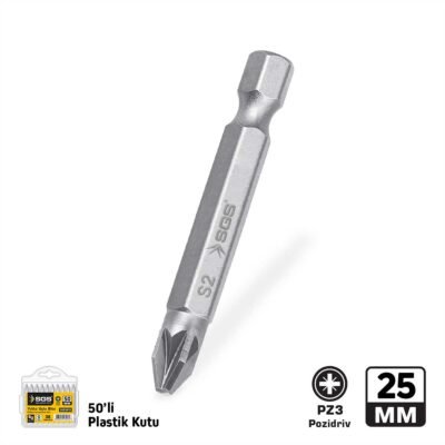 SGS3948 Pozidriv Uçlu Bits S2 PZ3X25 MM Sand-Pro Series