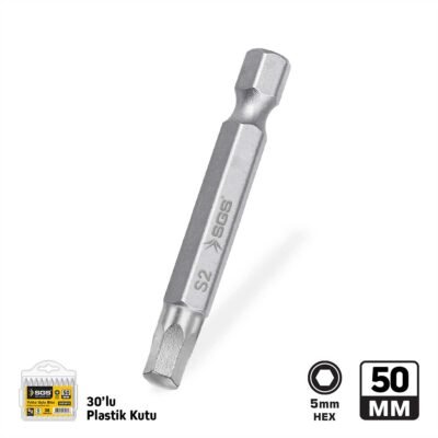 SGS3955 Allen Uçlu Bits S2 5 MM x 50 MM Sand-Pro Series