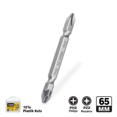 SGS3977 Çift Yönlü Bits Uç PH2/PZ2X65 MM Sand-Pro Series