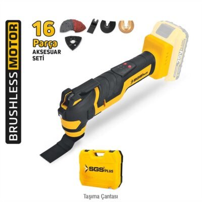 SGS5435B Akülü Multi-Tools Kesici ve Raspalama Makinesi 20 V (Solo Makina)