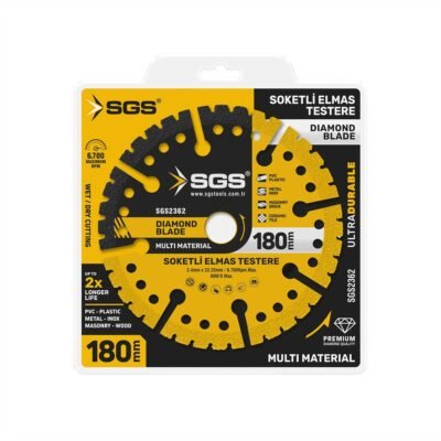 SGS2362 Çok Amaçlı Multi-Material Elmas Kesme Diski 180 MM