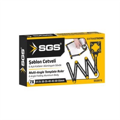SGS975 6 Açılı Katlanır Pozisyon Cetveli Ayarlı