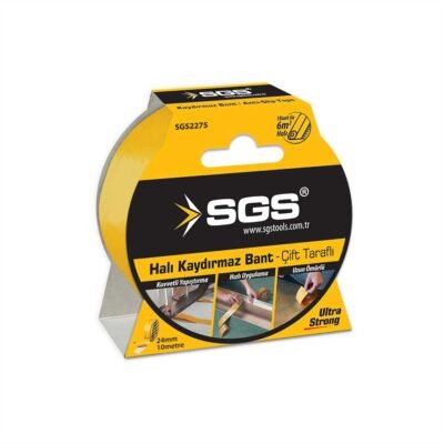 SGS2275 Çift Taraflı Halı Kaydırmaz Bant 24 MM x 10 MT