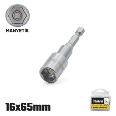 SGS2492 Manyetik Somun Adaptörü 16 MM x 65 MM