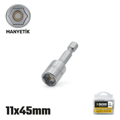 SGS2478 Manyetik Somun Adaptörü 11 MM x 45 MM