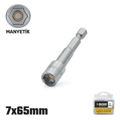 SGS2483 Manyetik Somun Adaptörü 7 MM x 65 MM