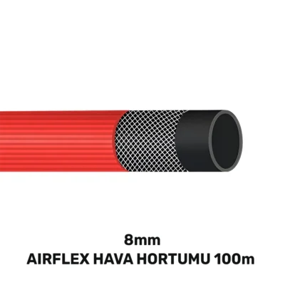 SGS4330 8 MM Airflex Hava Hortumu 100 MT Kırmızı (140 Gr/mt)