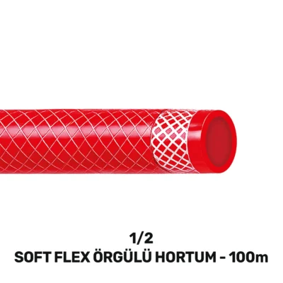 SGS4342 1/2 Softflex Örgülü Hortum 100 MT (100 Gr/mt)