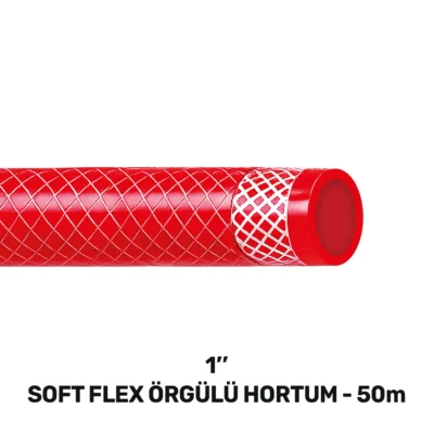 SGS4344 1'' Softflex Örgülü Hortum 50 MT (300 Gr/mt)