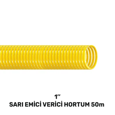 SGS4357 1'' Sarı Emici Verici Hortum 50 MT (240 Gr/mt)