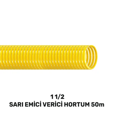 SGS4359 1-1/2'' Sarı Emici Verici Hortum 50 MT (440 Gr/mt)