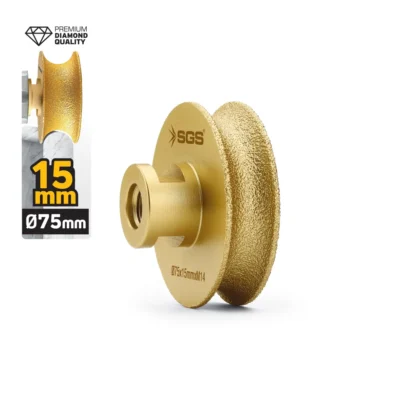 SGS2788 M14-75x15 MM Vakum Elmas Taşlama Diski Tam Profil