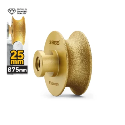 SGS2790 M14-75x25 MM Vakum Elmas Taşlama Diski Tam Profil