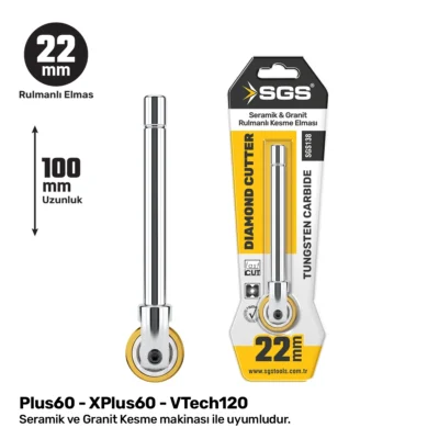SGS138 Seramik-Granit Kesme Elması 22 MM Rulmanlı