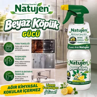 Natujen N101 SGS Genel Amaçlı Temizleyici (Beyaz Köpük Gücü) 1000 ML