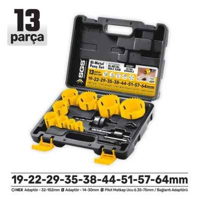 SGS3651 Bi-Metal Panç Seti 13 Parça