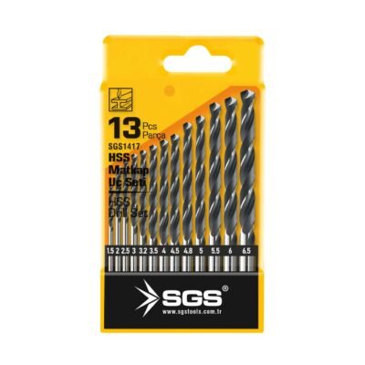 SGS1417 13 Parça HSS Matkap Ucu Seti