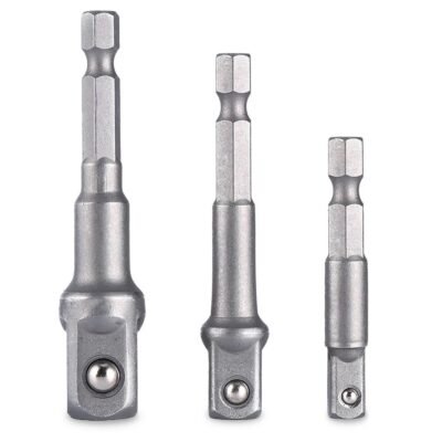 SGS1837 Lokma Adaptörü 3 Lü Set 1/2-1/4-3/8 (Hex Plus)