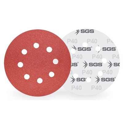 SGS426 Cırtlı Zımpara AO 150 MM 60 KUM 6 Delikli