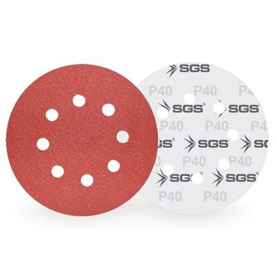SGS427 Cırtlı Zımpara AO 150 MM 80 KUM 6 Delikli