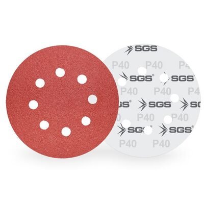 SGS440 Cırtlı Zımpara AO 115 MM 40KUM Delikli