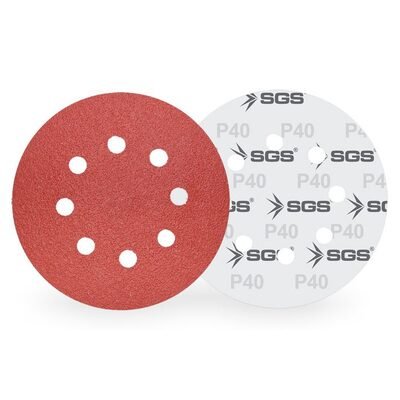 SGS443 Cırtlı Zımpara AO 115 MM 100KUM Delikli
